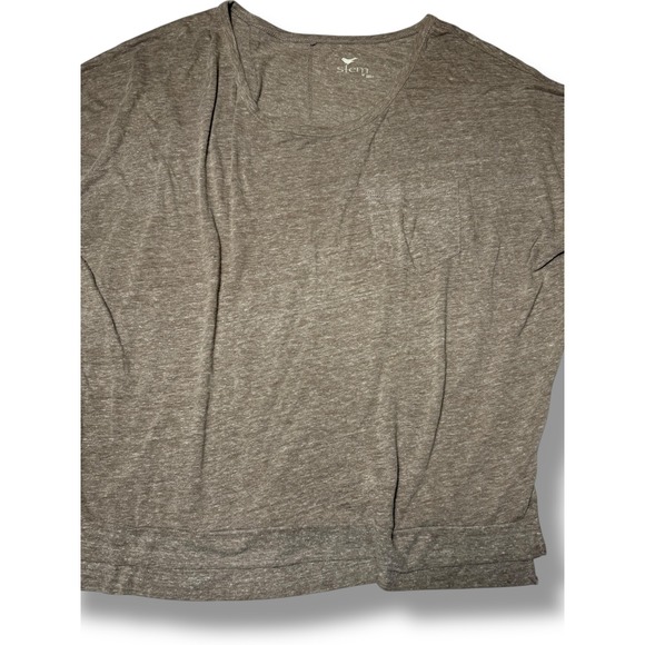 Stem Long Sleeve Top Knit Pocket Casual Comfy Everyday Tee Shirt Sz M organic - Picture 9 of 9